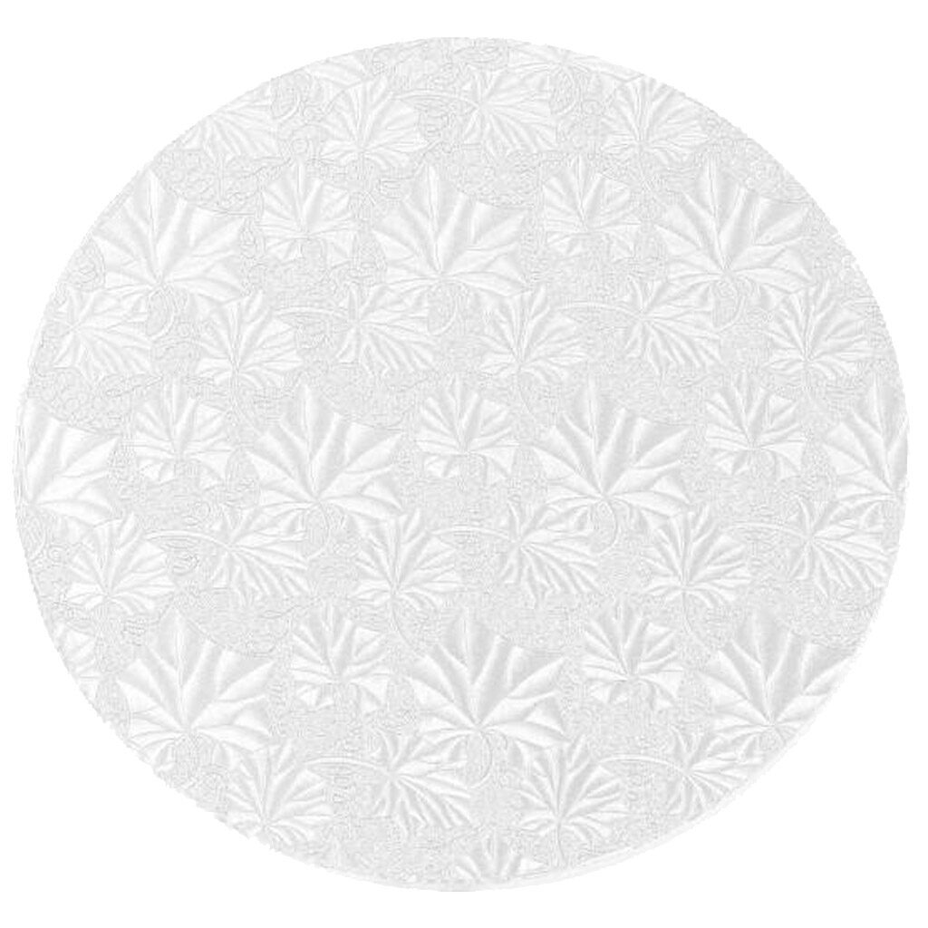 Round Silver Foil Cake Board | Brenda's Cakes Supply