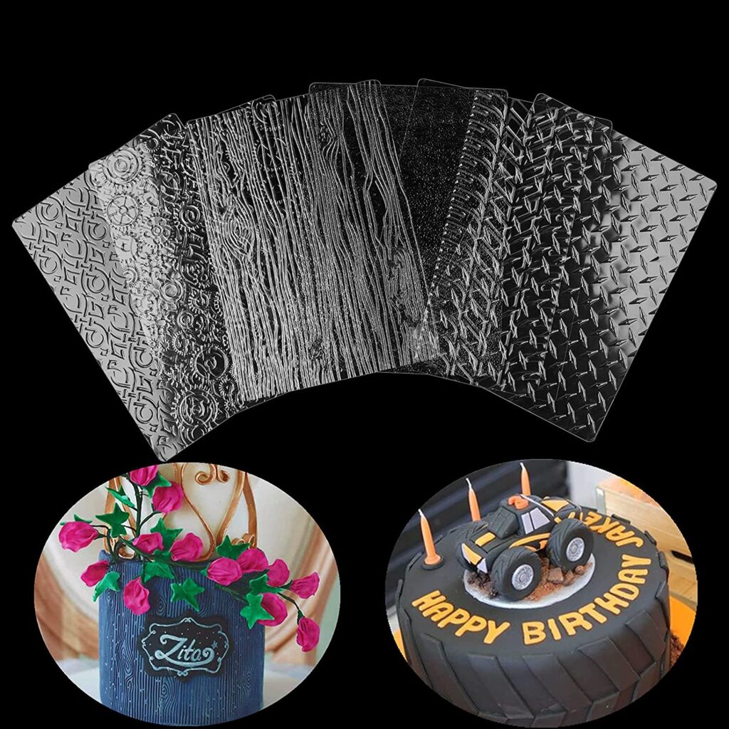 6 PCS Fondant Tools Set Impression Mat