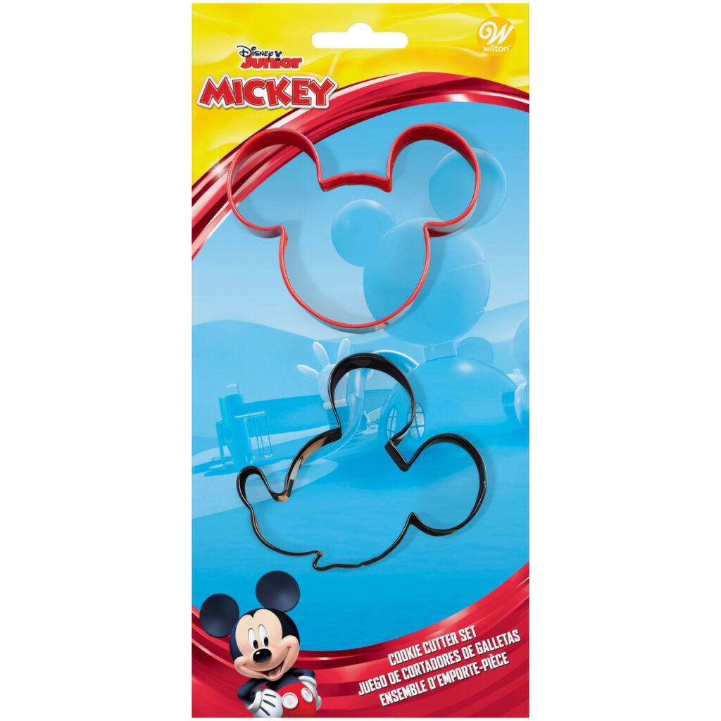 Mickey Mouse Cookie Cutter Set, 2-Piece