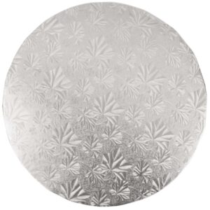 Round Silver Cake Drum 10"